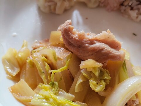 豚肉と白菜のポン酢炒め